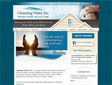 Tablet Screenshot of cleansingwater.com